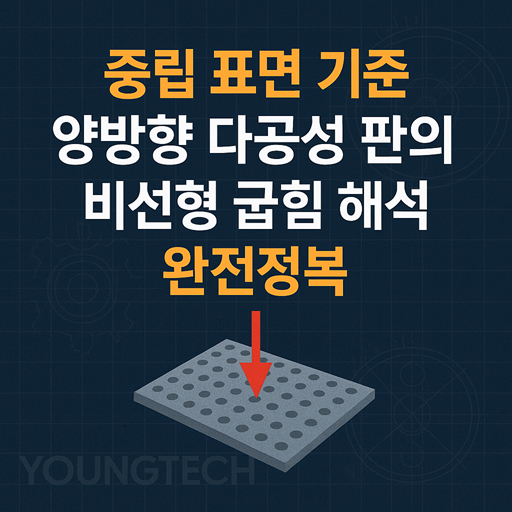 양방향 다공성 판 비선형 굽힘 해석