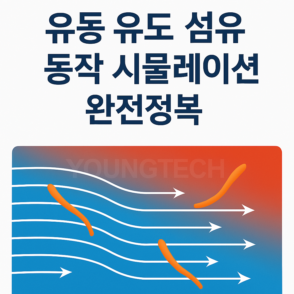 유동 유도 섬유 동작 시뮬레이션