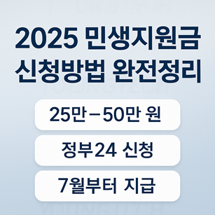 민생지원금 신청 방법