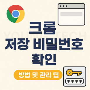 크롬 저장 비밀번호 확인