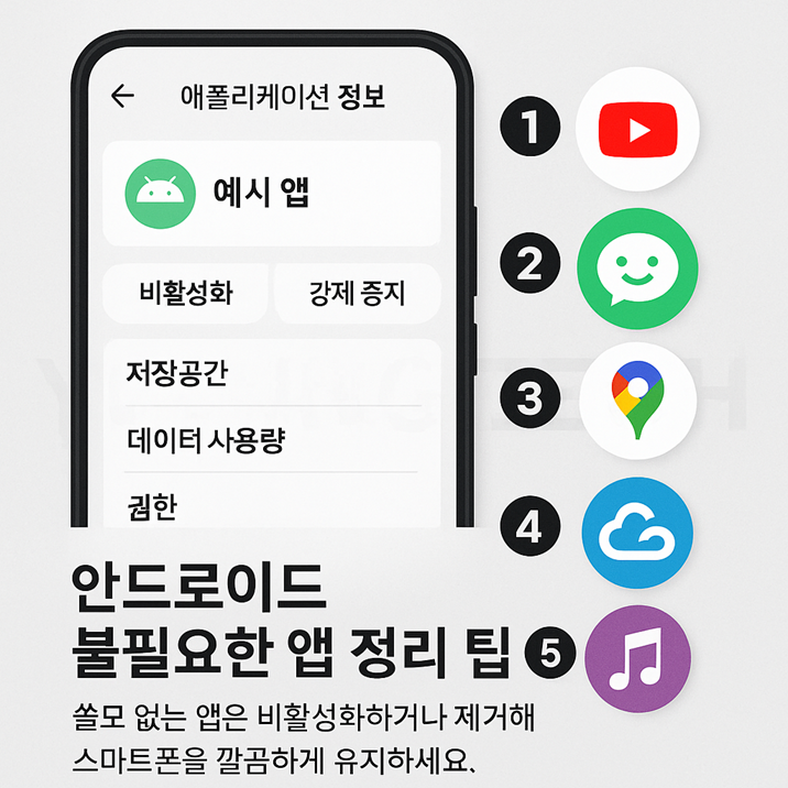 안드로이드 불필요한 앱 정리