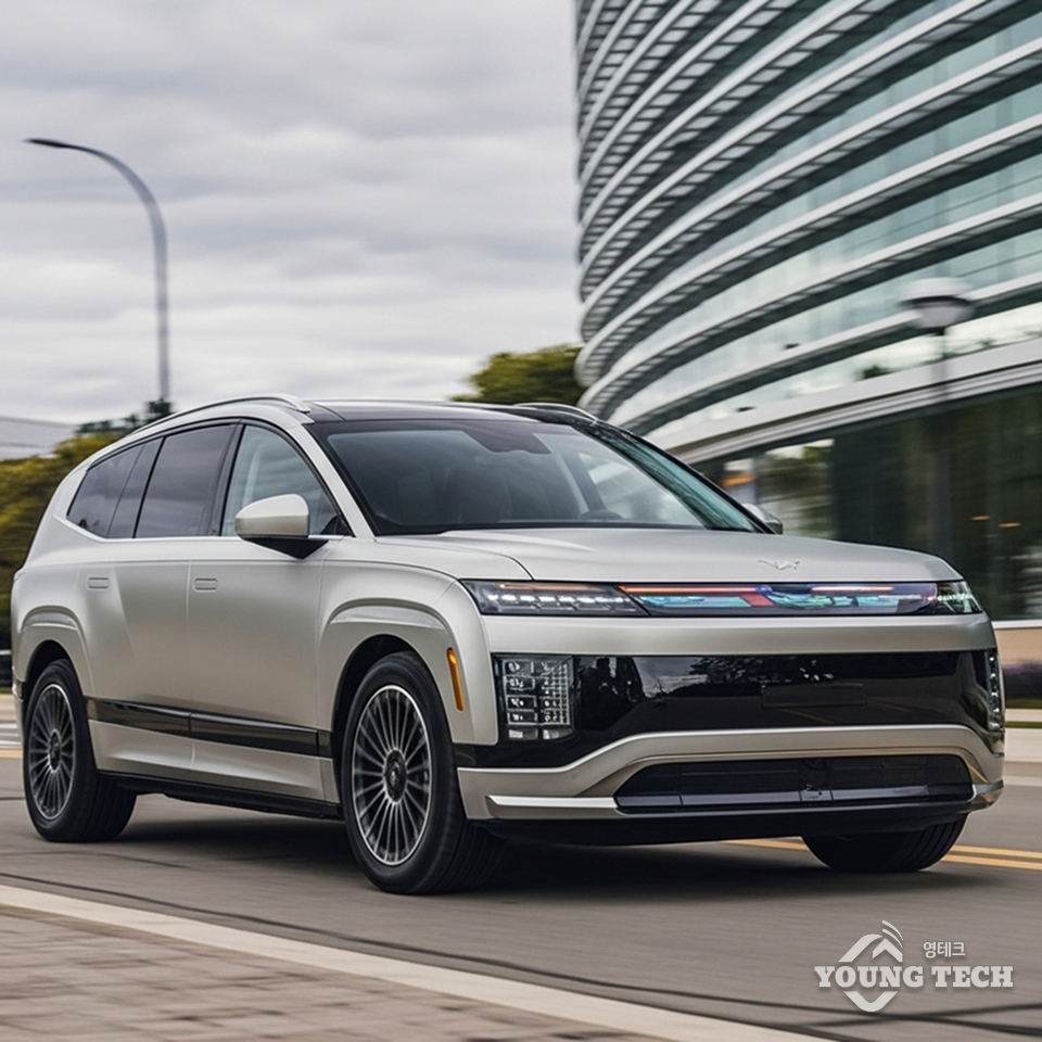 현대적인 전기 SUV 차량